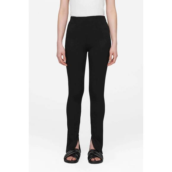 NEW ANINE BING max slit pant in black - Picture 1 of 4